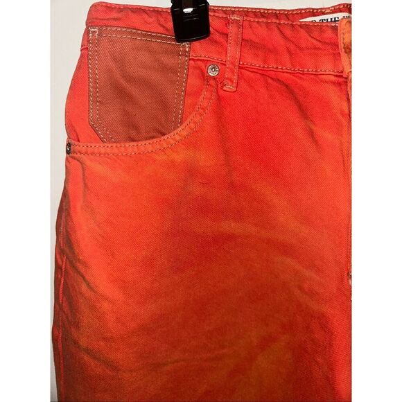 Free People We The Free Oklahoma Sunset Waterfalls Baggy Wide Leg Denim Jeans wo - Picture 8 of 8